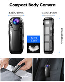 Boblov L02 y visão noturna infravermelha Lente Full HD Mini Câmera Dash Cam Pequena Filmadora 125 graus grande angular Bodycam Polícia