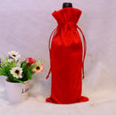 Red Wine Bottle Cover Bags Home Decoration Party Merry Santa Claus Christmas Xmas Deco