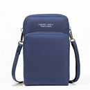 Buylor Crossbody Bolsa para Celular Mini Bolsa de Ombro de Verão Titular de Cartão Carteira de Couro PU Pequena Bolsa de Telefone Feminina Bolsa Mensageira