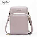 Buylor Crossbody Bolsa para Celular Mini Bolsa de Ombro de Verão Titular de Cartão Carteira de Couro PU Pequena Bolsa de Telefone Feminina Bolsa Mensageira