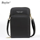 Buylor Crossbody Bolsa para Celular Mini Bolsa de Ombro de Verão Titular de Cartão Carteira de Couro PU Pequena Bolsa de Telefone Feminina Bolsa Mensageira
