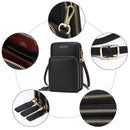 Buylor Crossbody Bolsa para Celular Mini Bolsa de Ombro de Verão Titular de Cartão Carteira de Couro PU Pequena Bolsa de Telefone Feminina Bolsa Mensageira