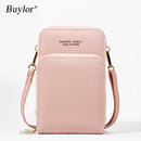 Buylor Crossbody Bolsa para Celular Mini Bolsa de Ombro de Verão Titular de Cartão Carteira de Couro PU Pequena Bolsa de Telefone Feminina Bolsa Mensageira