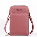Buylor Crossbody Bolsa para Celular Mini Bolsa de Ombro de Verão Titular de Cartão Carteira de Couro PU Pequena Bolsa de Telefone Feminina Bolsa Mensageira