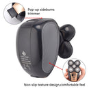 Barbeador elétrico para homens, 5 em 1 kit de barbear elétrico aparador de cabelo sem fio aparador de cabelo à prova d'água USB recarregável