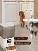 Alimentador automático para animais de estimação 5.6L Máquina de alimentação cronometrada para comida de gato e cachorro.Venda imperdível.