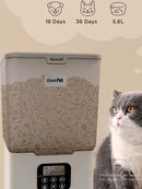 Alimentador automático para animais de estimação 5.6L Máquina de alimentação cronometrada para comida de gato e cachorro.Venda imperdível.